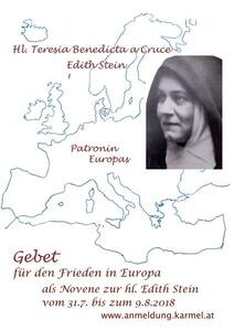 Edith Stein Novene für den Frieden in Europa Edith Stein Novene für den Frieden in Europa